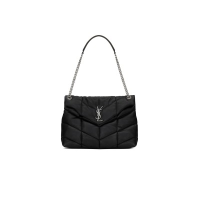 YSL PUFFER MEDIUM IN NAPPA LEATHER 5774751EL001000 (35*23*13.5cm)